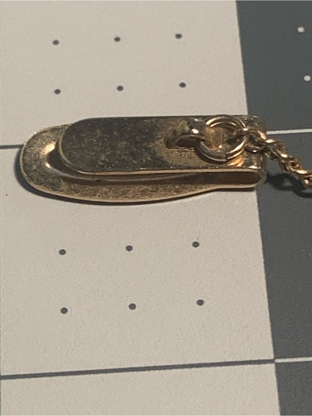 Gold Tone Linked Panel bookmark with Engraved Panels 10 Commandments - Picture 4 of 15